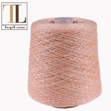 Fíos reciclados de liño mesturado no cono para tricotar