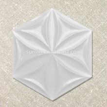 New arrial shaped Heterogenic Hexagonal art ceramic tiles