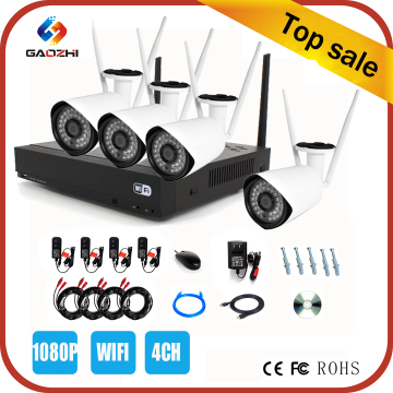 4ch channel 1080p home wifi wireless internet security camera system