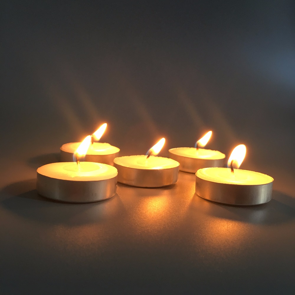 4 Jam Putaran Tealights Lilin Salju Lilin