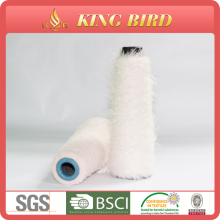 china new design china fancy soft fluffy feather yarn white