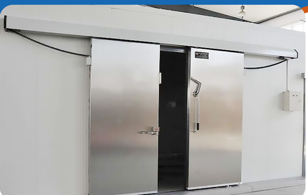 Cold storage sliding door