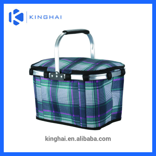 4 person picnic basket/collapsible shopping basket/small shopping basket
