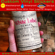 Logo Design White Label Wine Bottle Tags