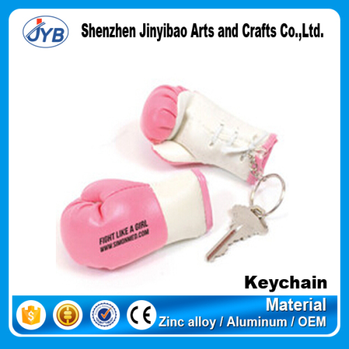 boxing champion leather gloves keychain new design leather keyring