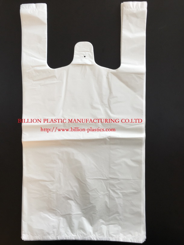 Custom Print Logo LDPE Plastic Die Cut Handle Bags