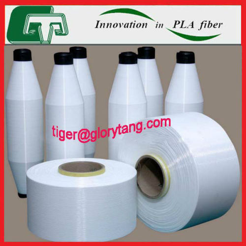 Poly lactic acid filament for flocking