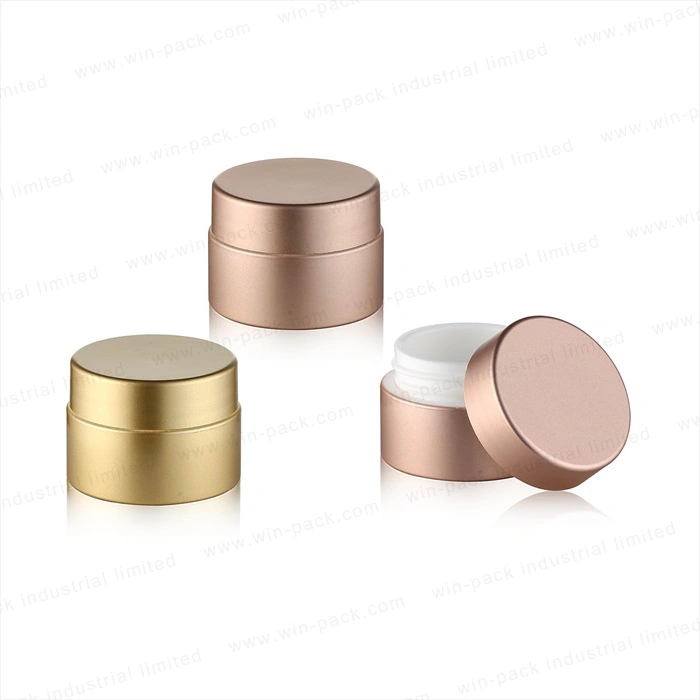 Winpack UV Coating Shiny Gold Plastic Jar and Cap for Cream Package