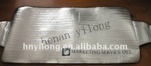 silver auto snow shade with logo- car snow shades