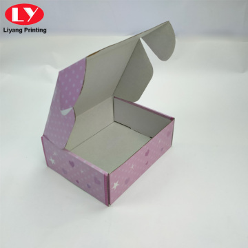 Custom Logo Pink Box Mailer Cosmetic Shipping Boxes