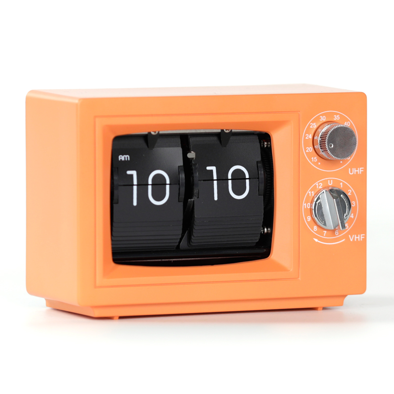 Orange Flip Clock