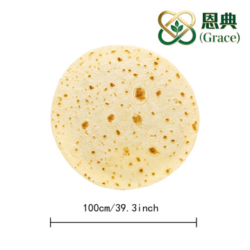 Flannel Round Throw Blanket in Classic Design