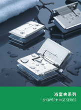 Glass bracket shower hinge