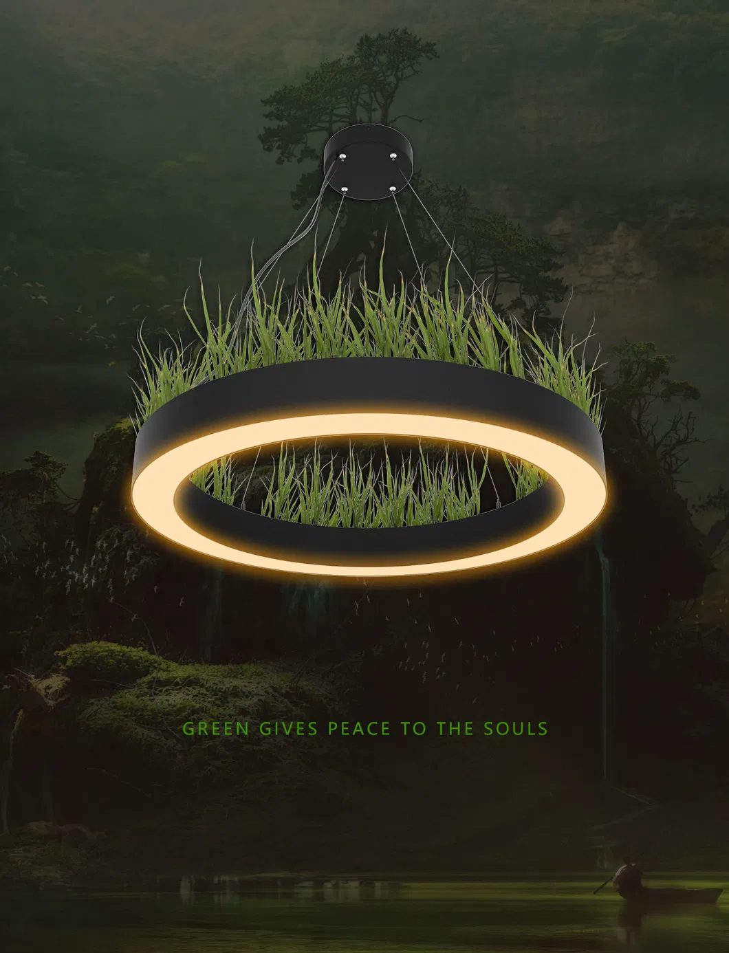 Sleek Modern LED Ring Pendant Light for Elegant Offices