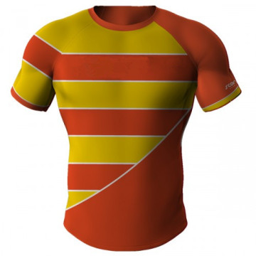 Groothandel sublimatie goedkope aangepaste rugby jersey