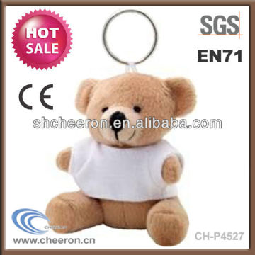 Lovely plush bear keyring