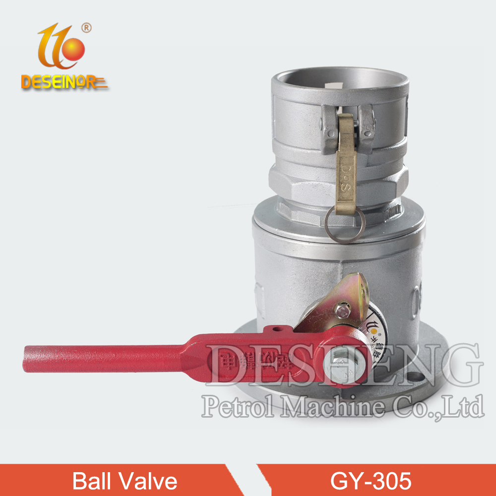 Round Flange Ball Valve Female and Male Aluminum for Fuel Tanker Truck