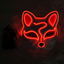 Custom Glow Neon EL Wire Mask for Halloween Party