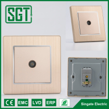 Single double electrical plug socket TV TEL NET wall socket