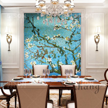 Van Gogh Apricot Tree Glass Mosaic Tiles Pattern