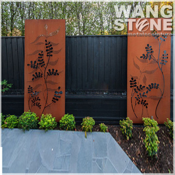 Modern Garden Laser Cutting Corten Steel Screen