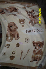 100% Polyester Single Bed Blankets With Sigle Printed 140x200cm