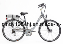 Dame Dutch City Style Electric Bikes with 700cc Al Alloy Wheel Rim Double Max Battery 36V 17.8ah Samsung Cells (HJ-14C01)