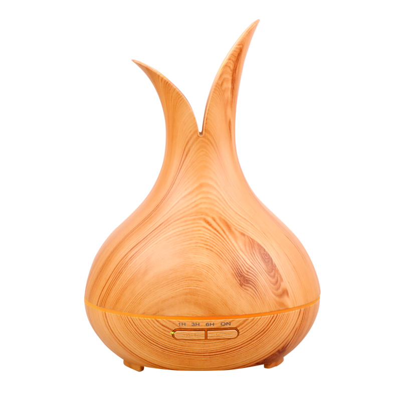 Difusor de aroma humidificador ultrasónico de grano de madera Amazon Petal