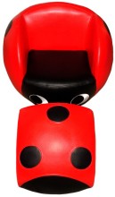 2014 Hot Sale Pve Kid's Ladybird Sofa