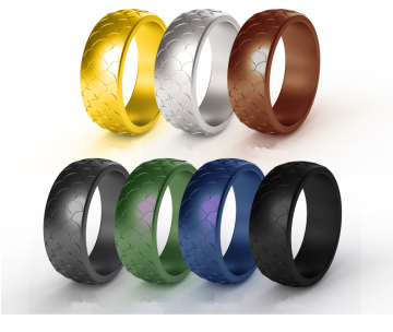 Custom 7-Pack Scale Breathable Rubber Engagement Bands