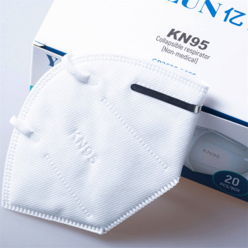 Masque facial non tissé anti-poussière pliable pour respirateur anti-poussière