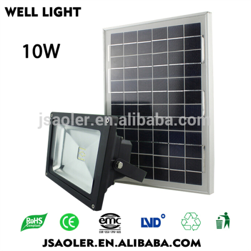 manufacture new design 10w landscap solar panel led flood light garden solar flood light