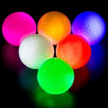 Glowing Golf Balls - 300 Hour Lit Lifespan, Six Colored Assortment