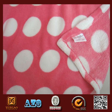 2013 micro high quality coral zebra print heated blanket