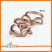 Fashion Gold Mustache Glasses Charm Ring Set