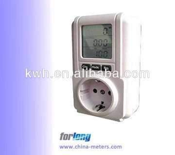 Child protection LCD display Plug-in power monitor