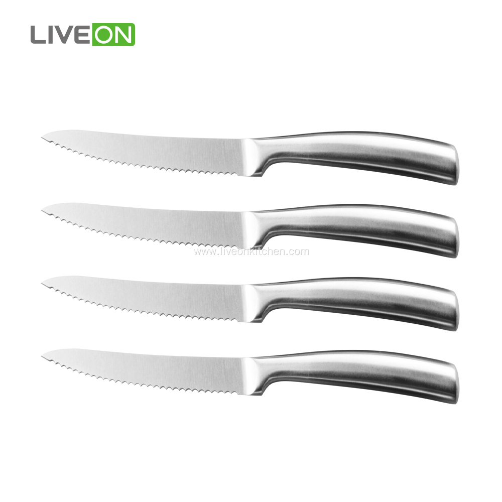 4 pcs Hollow Handle Steak Knife Set