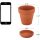 3 Inches Small Terracotta Pots with Saucer