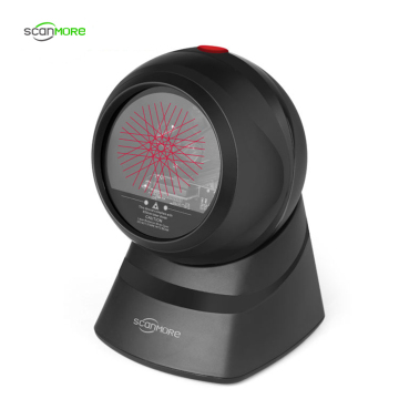 Desktop 1D wired omnidirectional laser barcode scanner