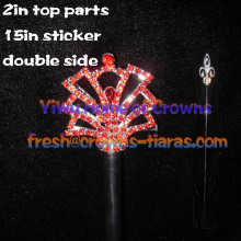 Red Crystal Pageant Scepters