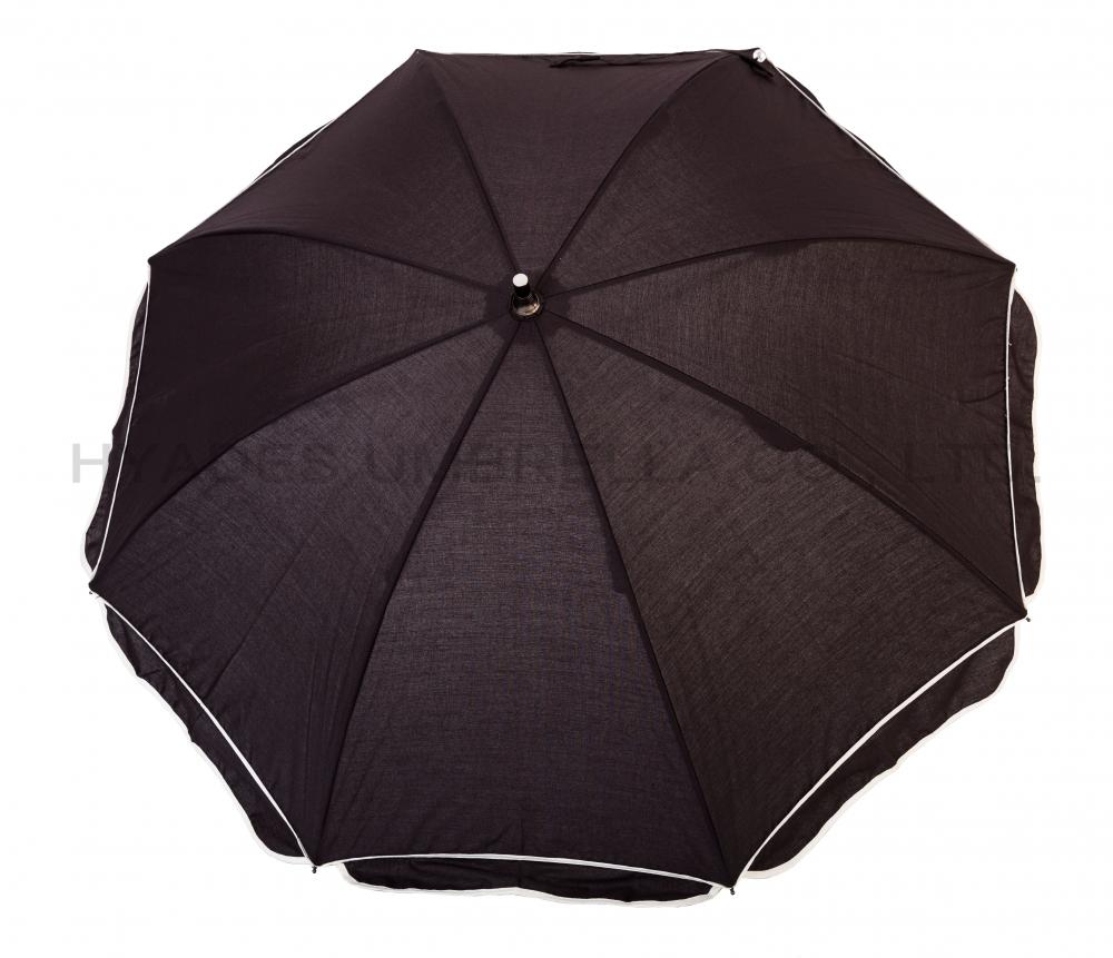 Women's Straight Umbrella With Scallop Edge