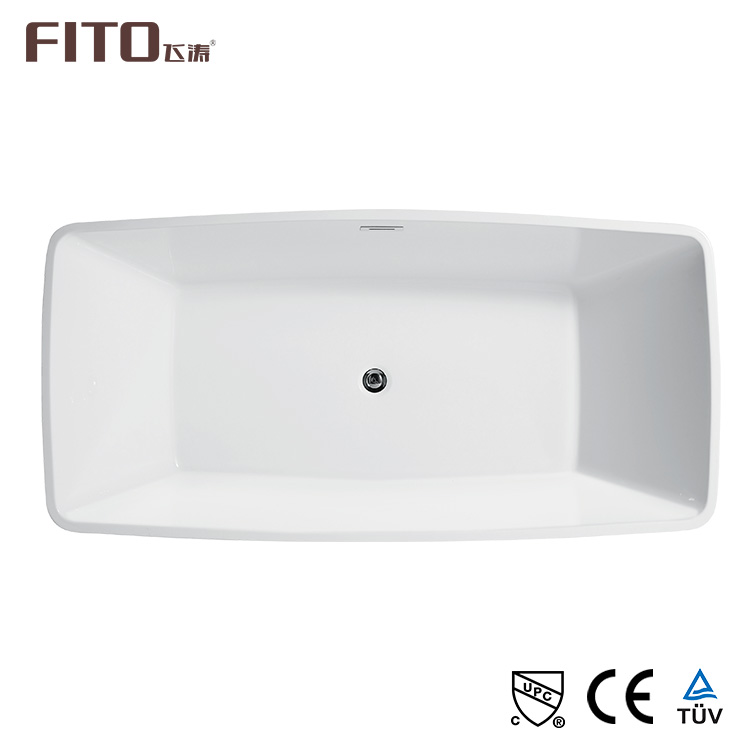 Cheap Price Acrylic Soaking Freestanding Home Adult Size Bathroom Bathtub