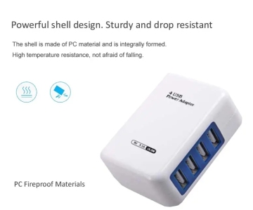 4 Port USB smart Charger