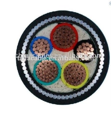 0.6 1kv copper conductor 4x70MM2 SWA XLPE insulate cable