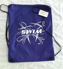 Nylon drawstring swim backpack bag