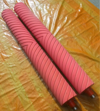 covering rubber embossing roller