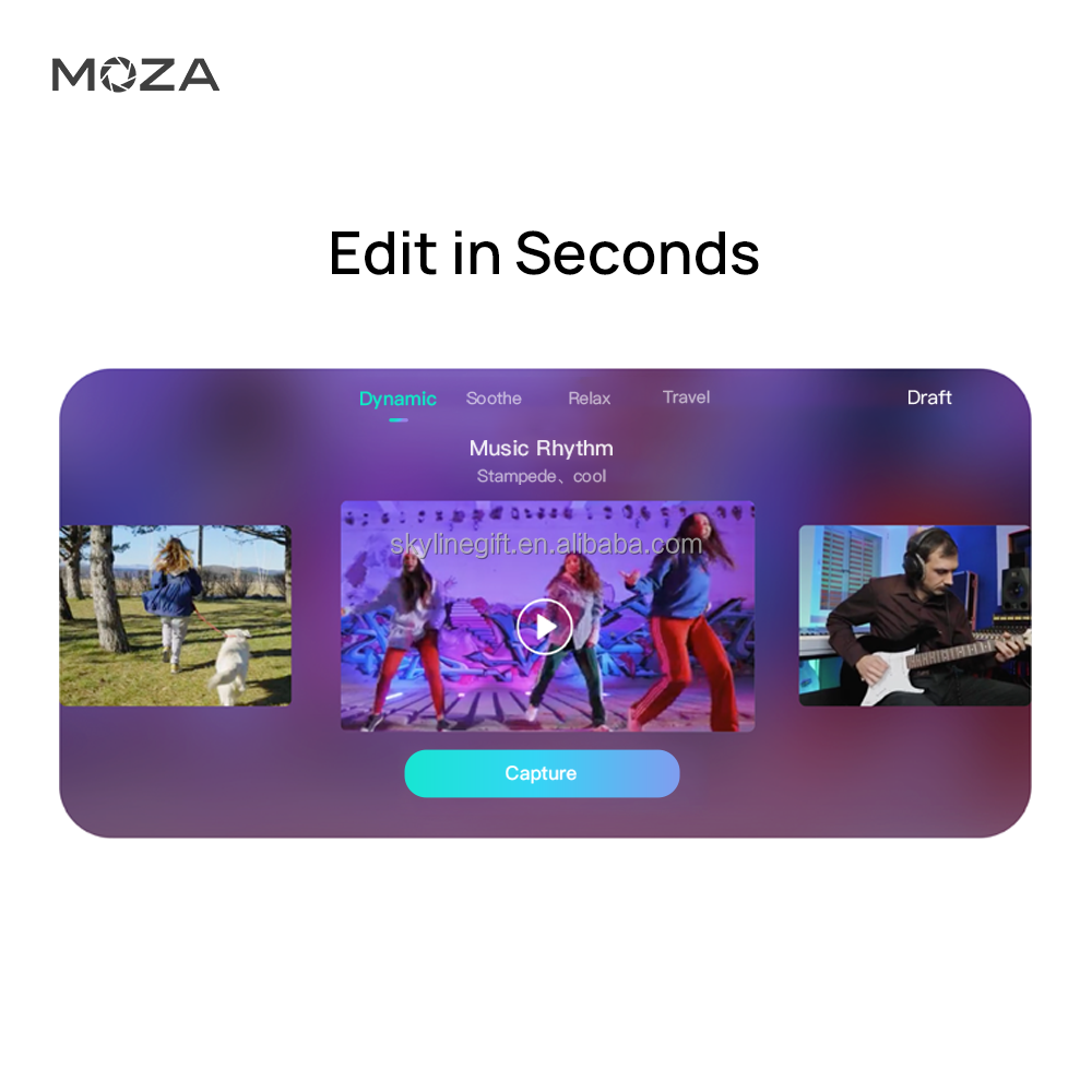 Moza Moin camera pocket Gimbal sports mini handheld high-definition 4K anti-shake vlog portable outdoor stabilizer action camera