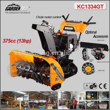 13HP 375cc professional snow blower, snow thrower, snow remove machine, petrol engine, electric start