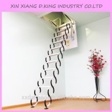 Standard steel retractable automatic telescopic attic ladders