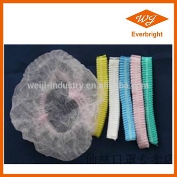 nonwoven disposable bouffant cap